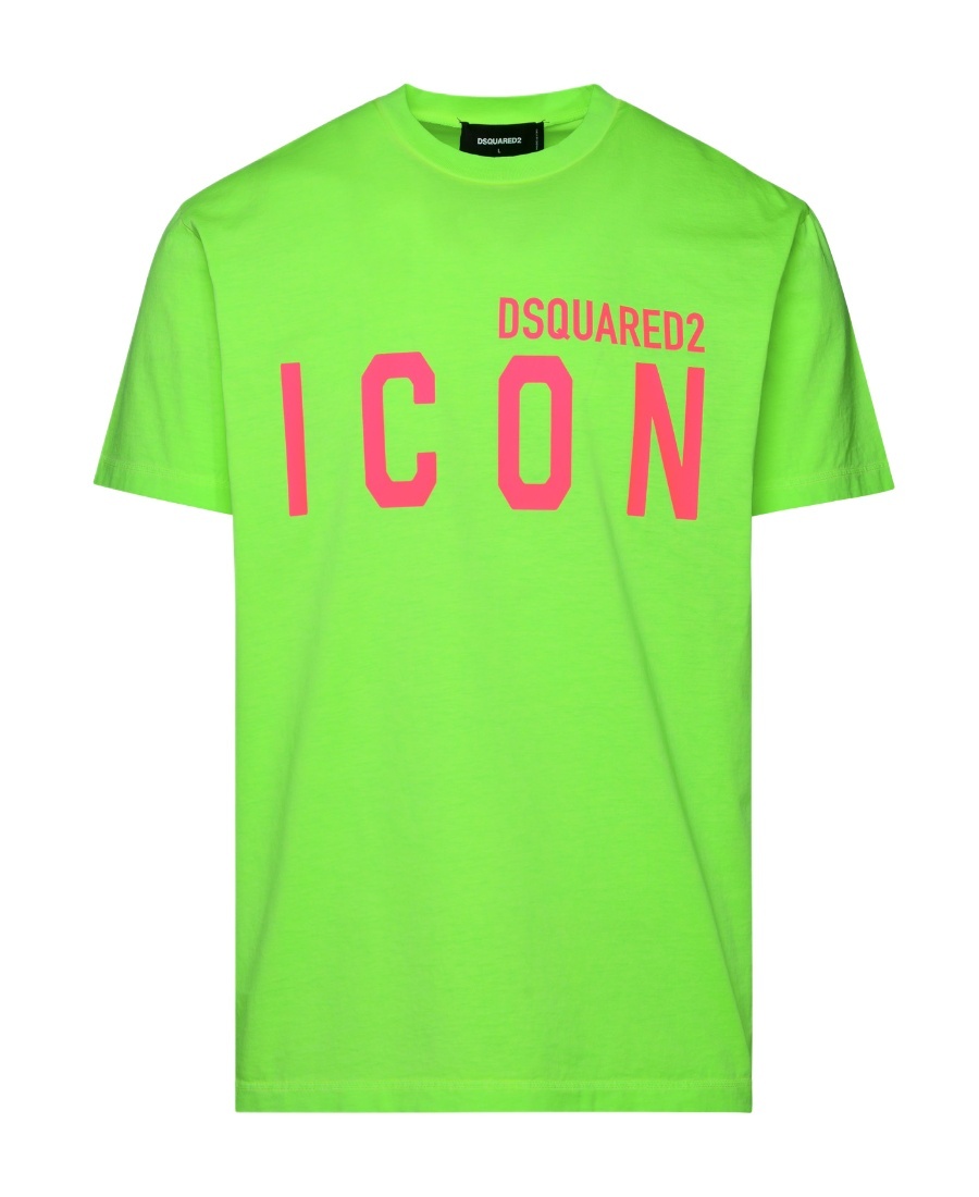 Shop Dsquared2 Icon Logo-print T-shirt In Green