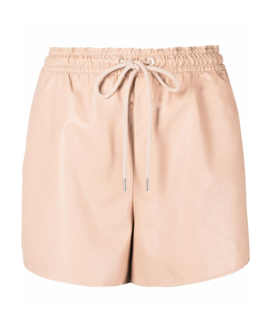 Stella Mccartney Alter Mat Track Shorts In Nude