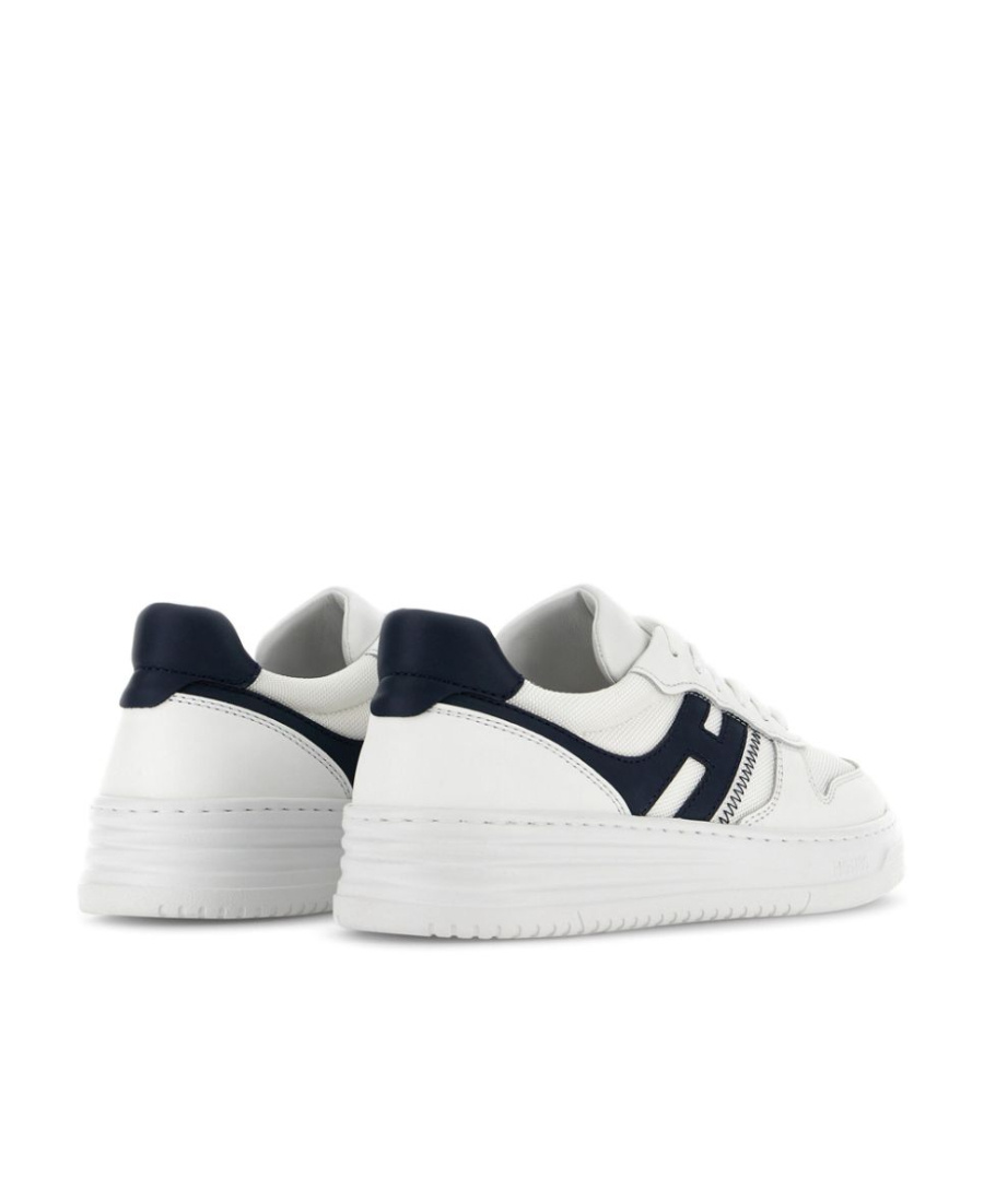 Hogan White Leather H630 Sneakers In White