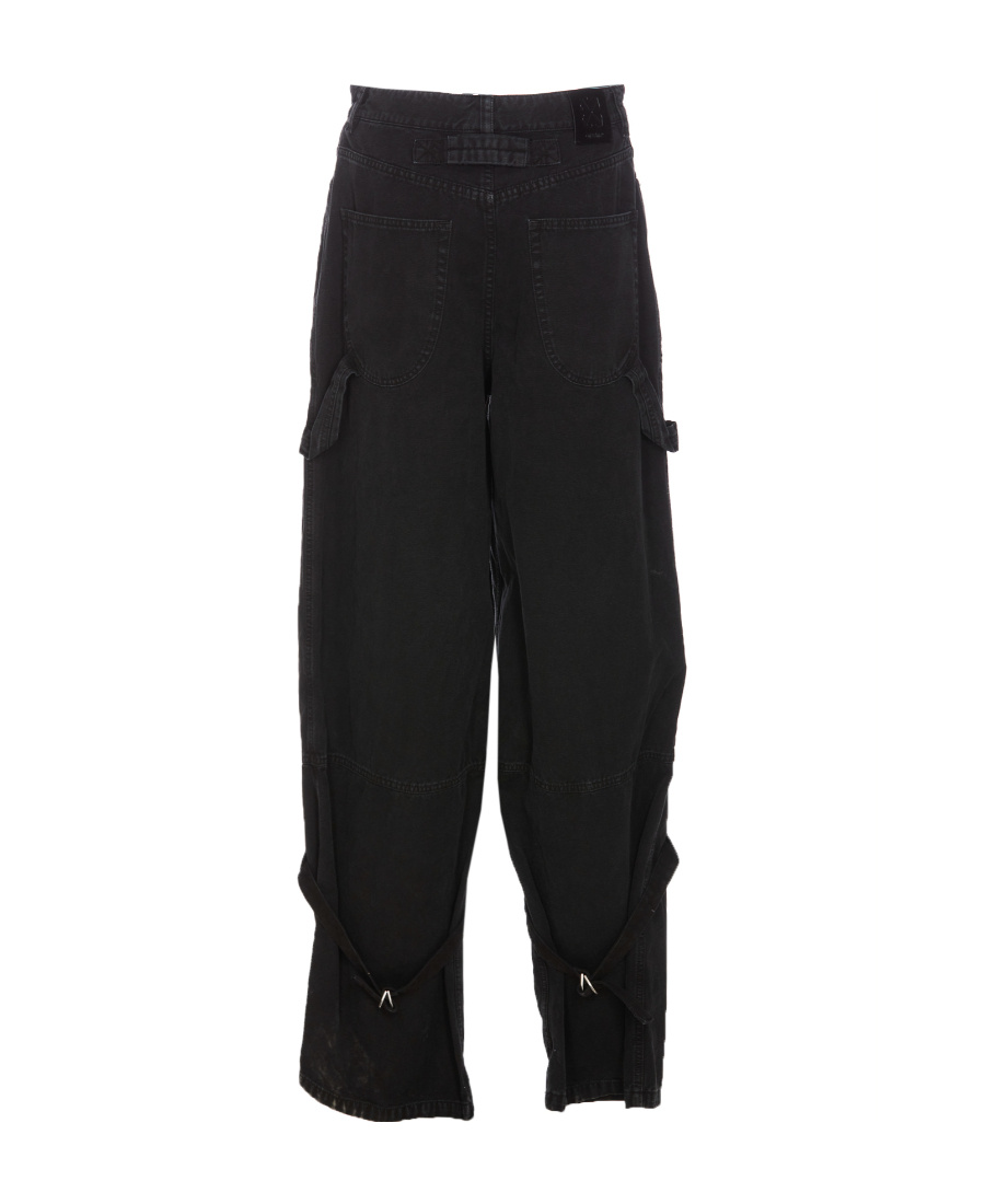 Off-white Carpenter Canvas Pants In Men In Black