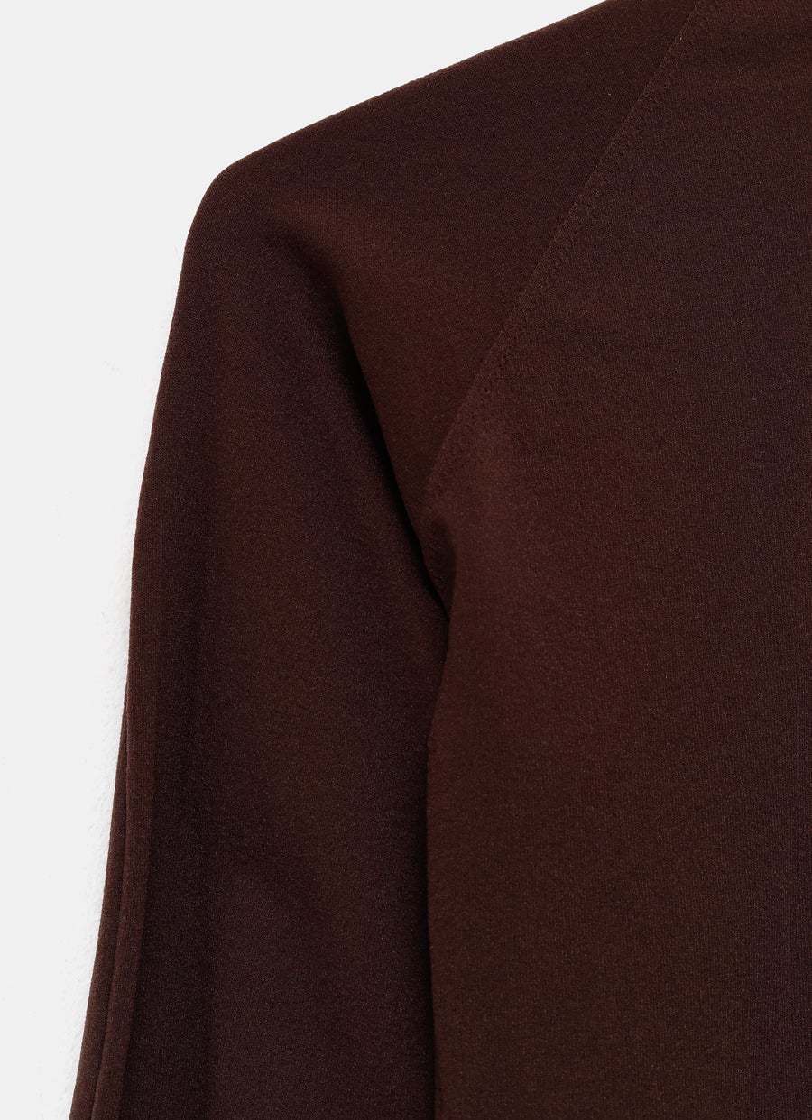 Alaïa Round Neck T-shirt In Brown