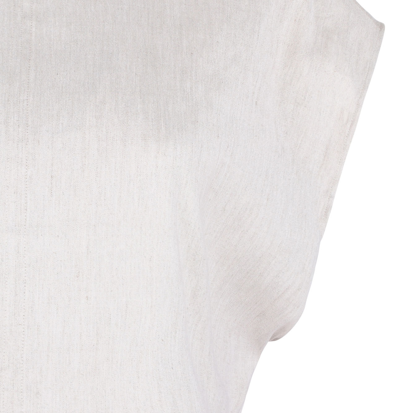 Calvin Klein Crew Neck Top In Off White