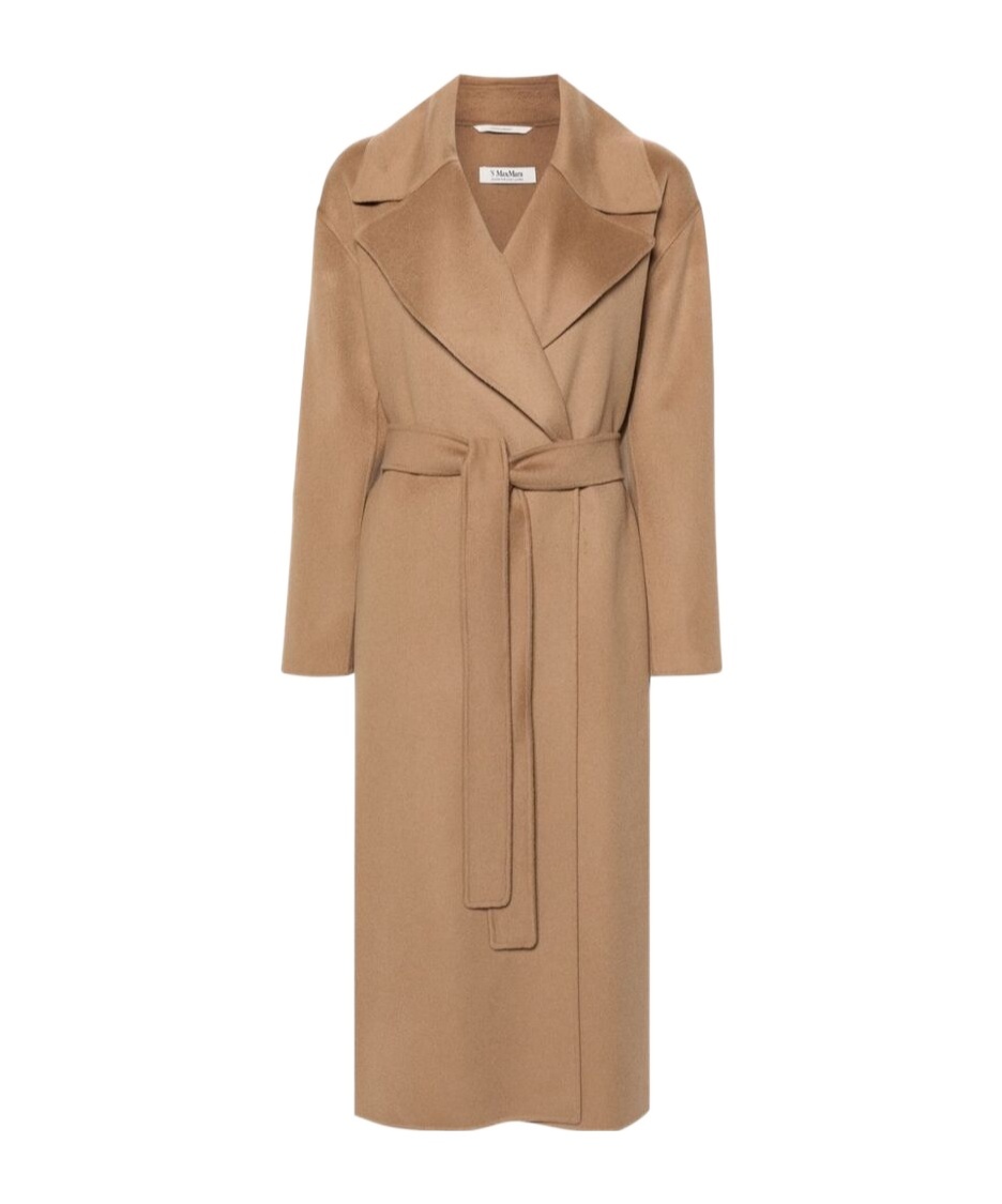 Shop Max Mara Strap-up Coat In Nude