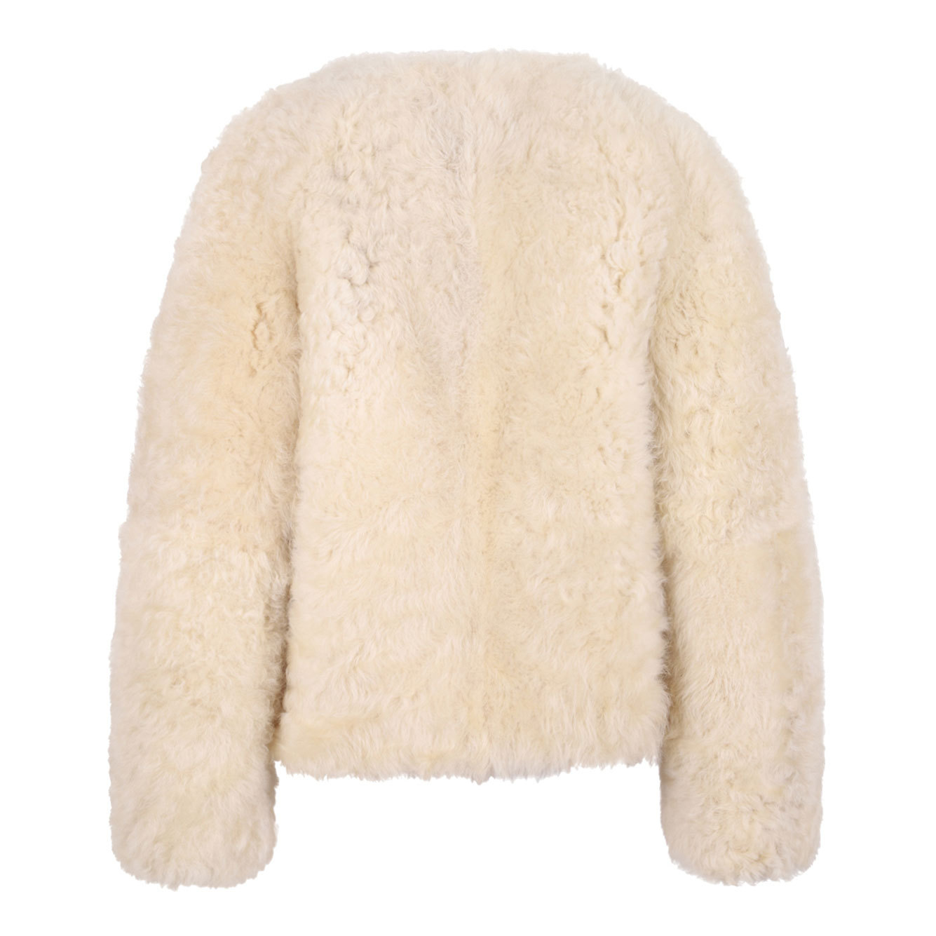 Tom Ford Crewneck Long-sleeved Coat In Neutral