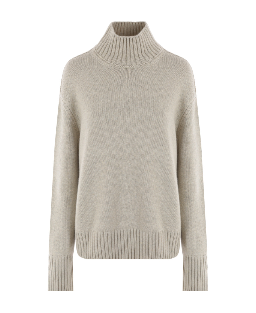 LORO PIANA LONG-SLEEVED HIGH-NECK SWEATER 