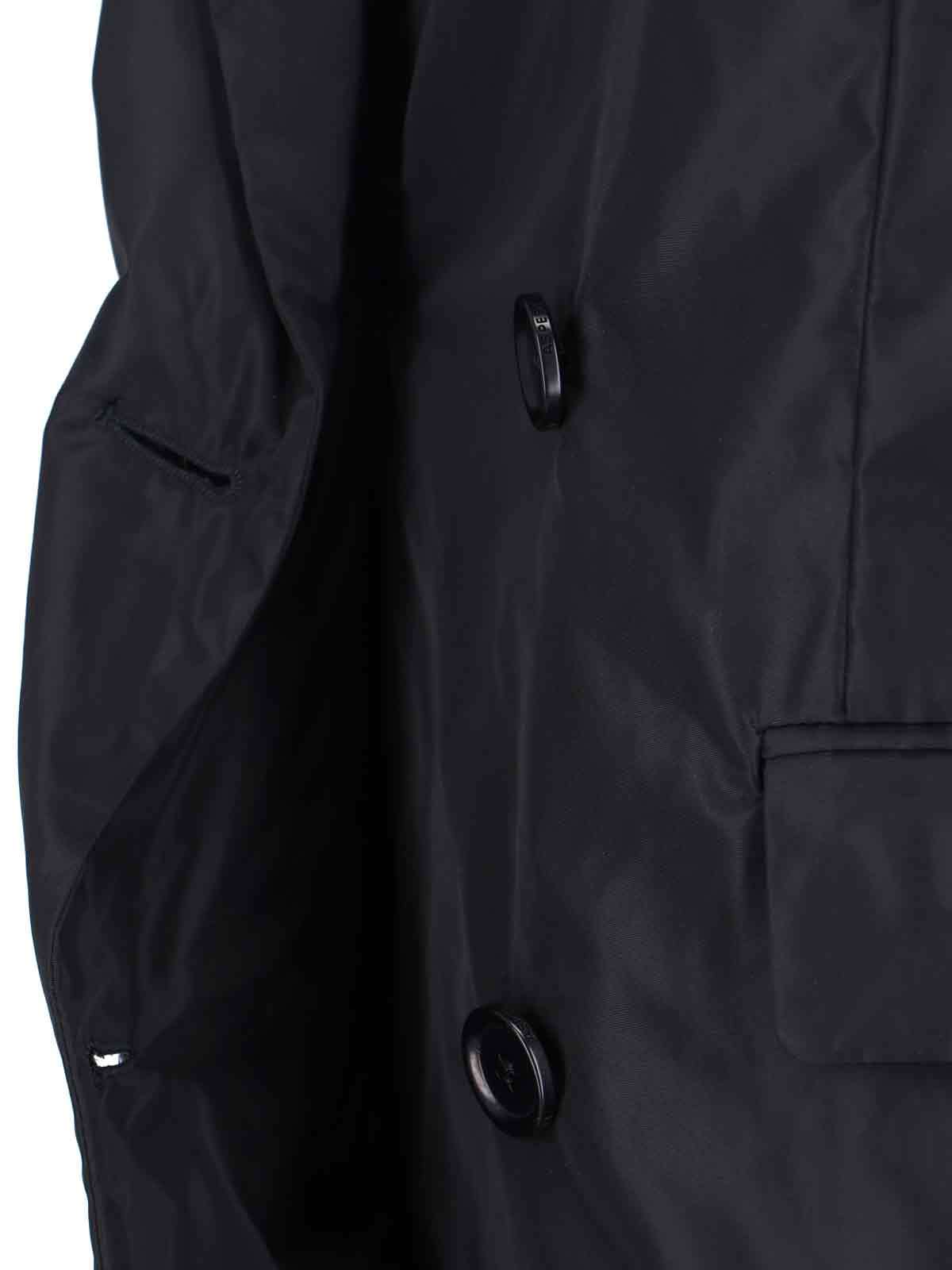 Aspesi Double-breasted Blazer Notched Lapels In Black