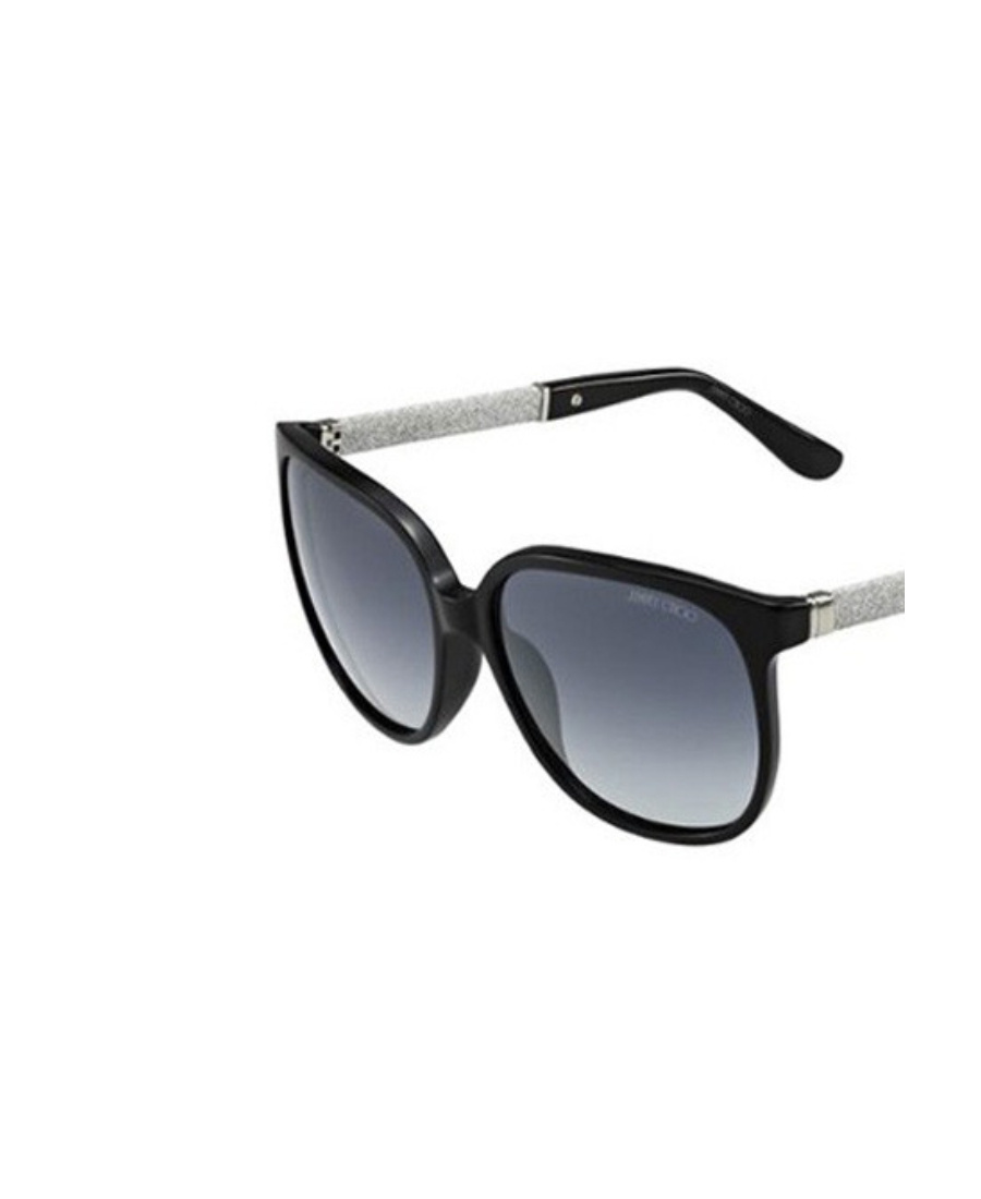 Jimmy Choo Logo Sunglasses In Gray