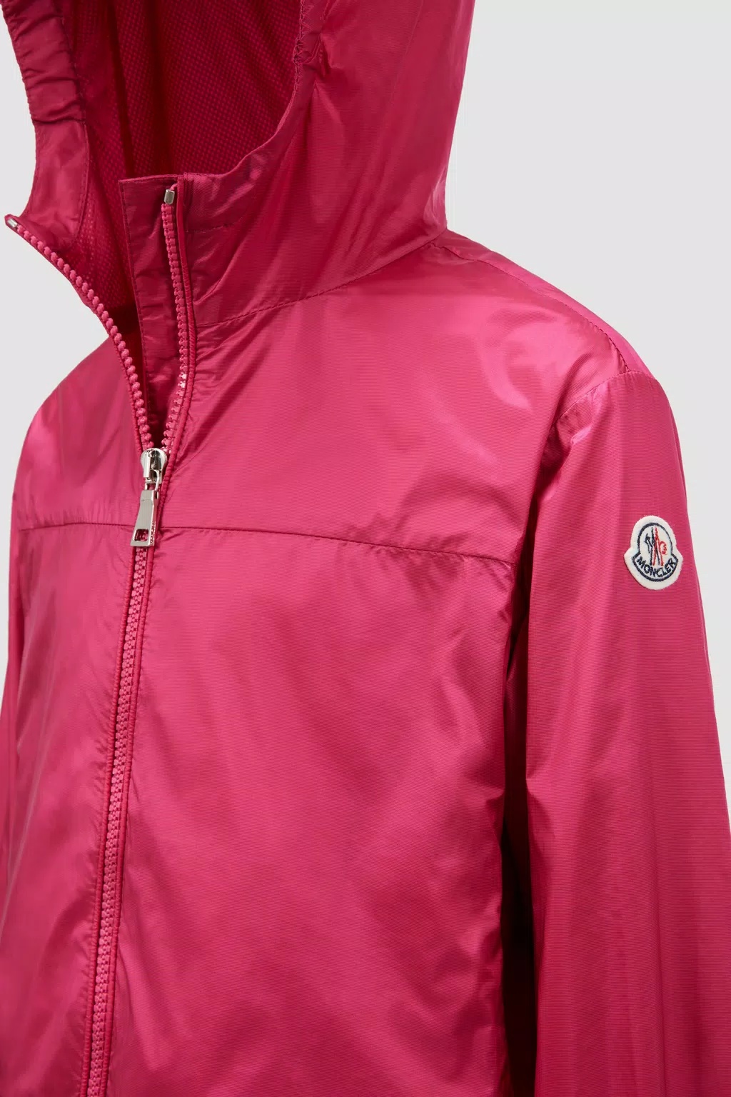 Moncler Owara Zip-up Hooded Jacket In Red