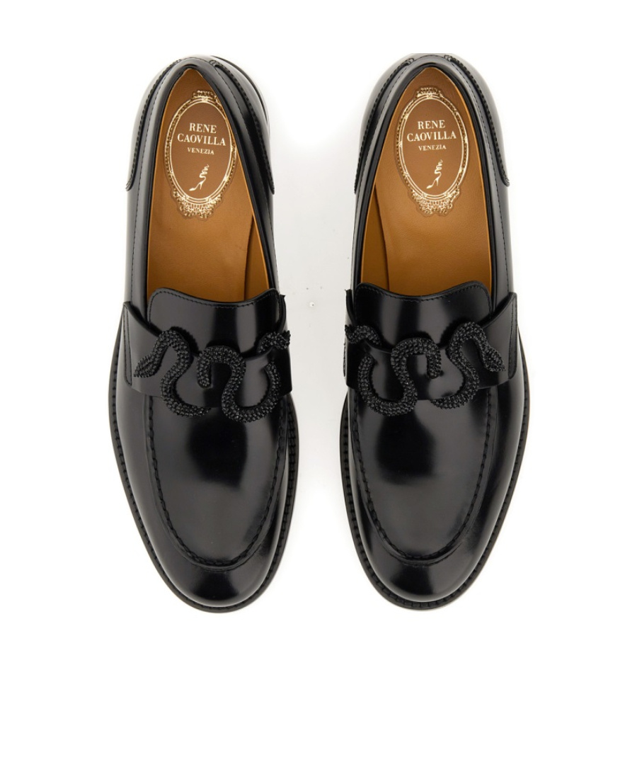 RENÉ CAOVILLA RENÉ CAOVILLA MORGANA EMBELLISHED SLIP-ON LOAFERS
