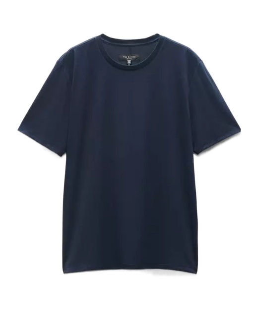 Rag & Bone Tech-jersey T-shirt In Blue