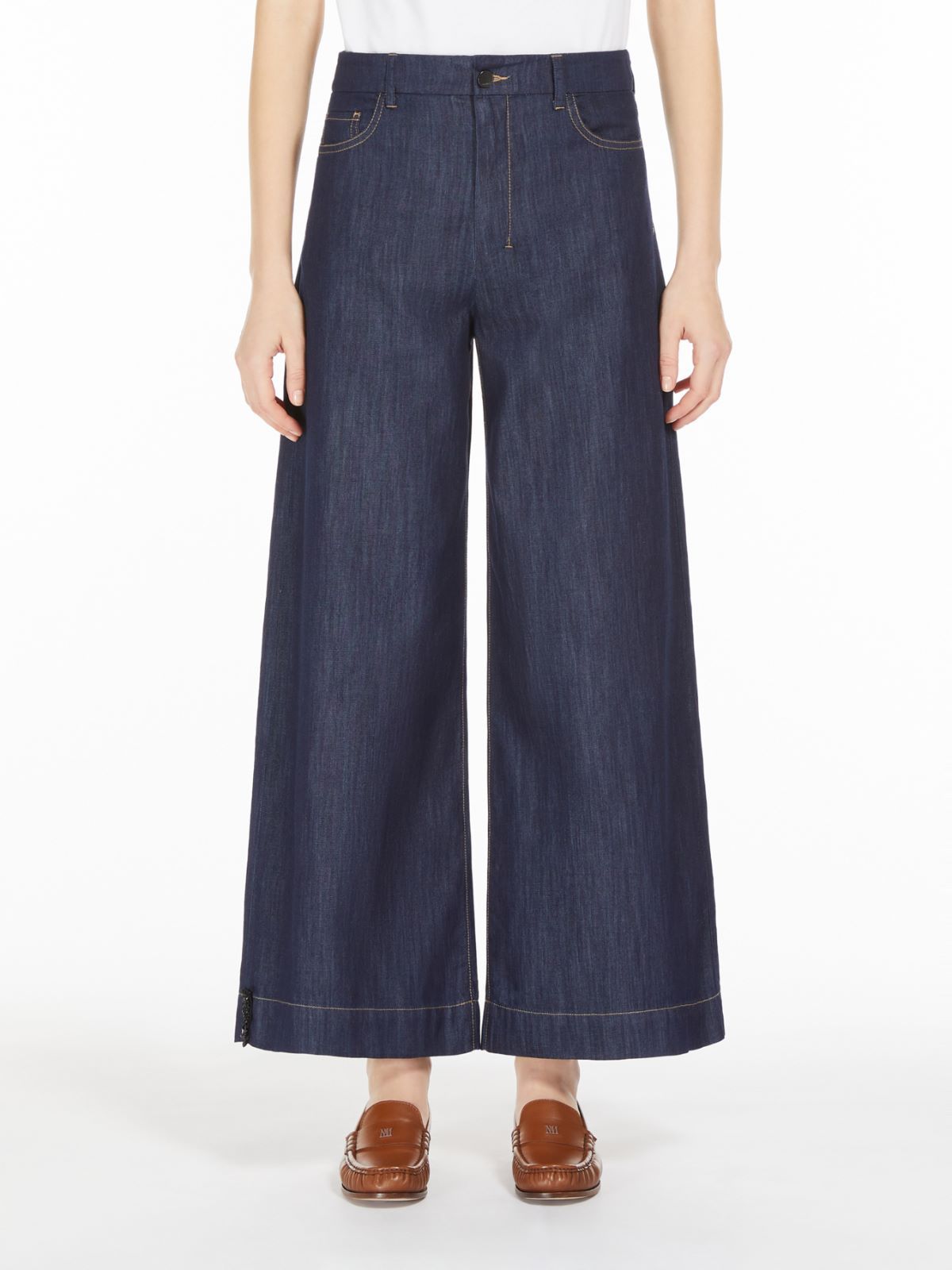 Max Mara Wide-leg Jeans In Black