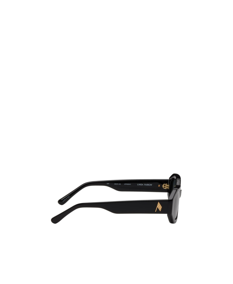 Attico The X Linda Farrow Sunglasses In Gray