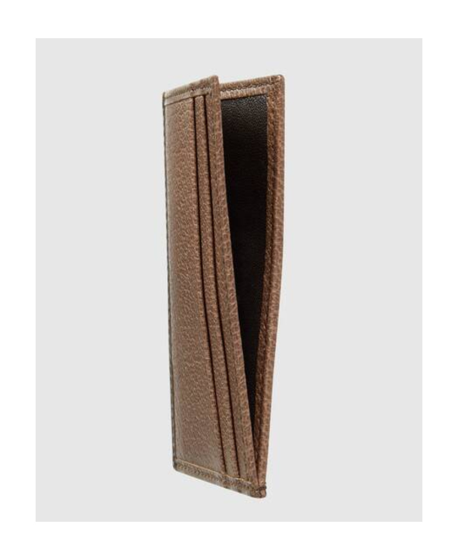 Shop Gucci Ophidia Gg Card Case In Brown