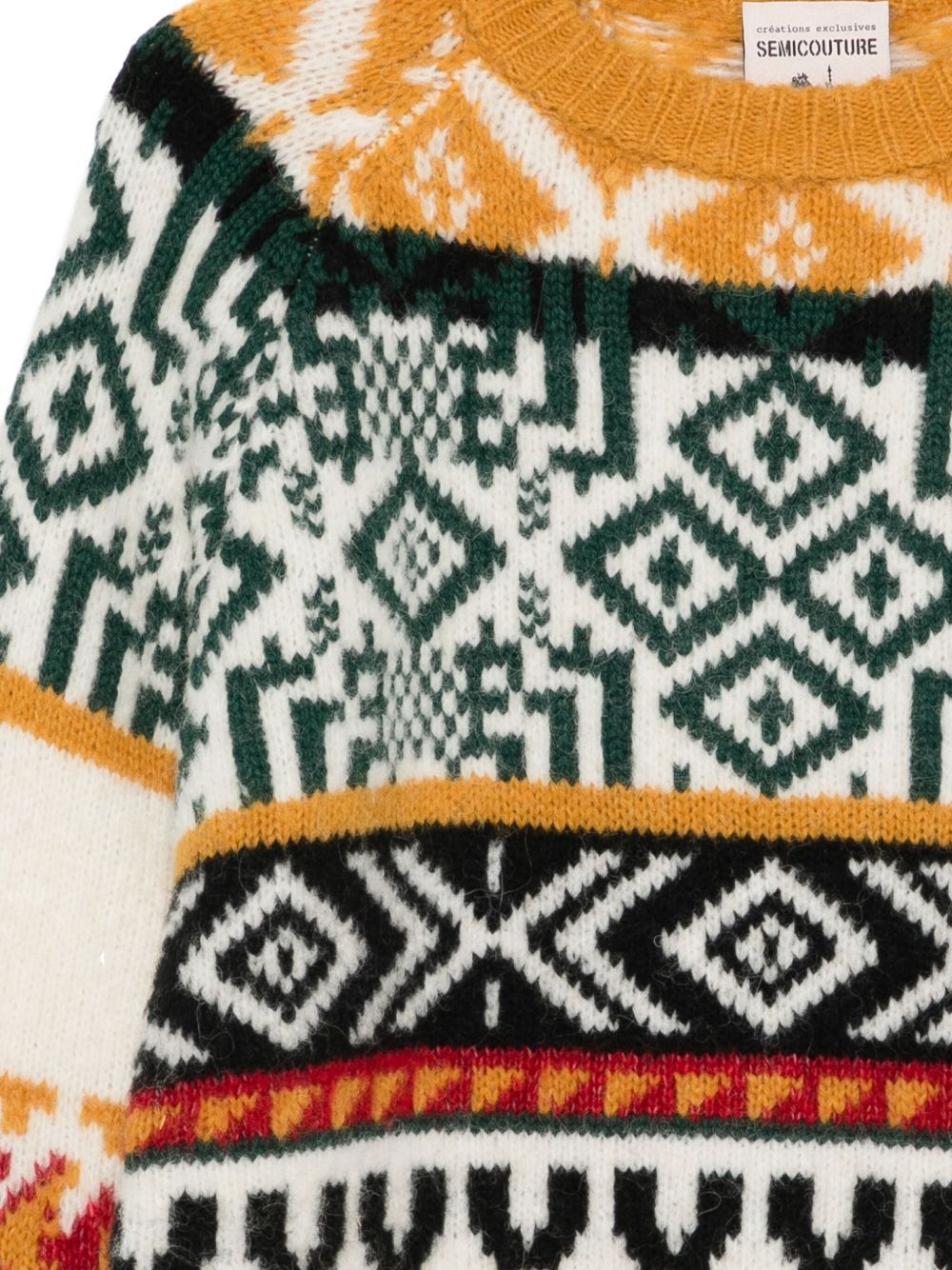 Semicouture Ottavio Wool Blend Jumper In Multi