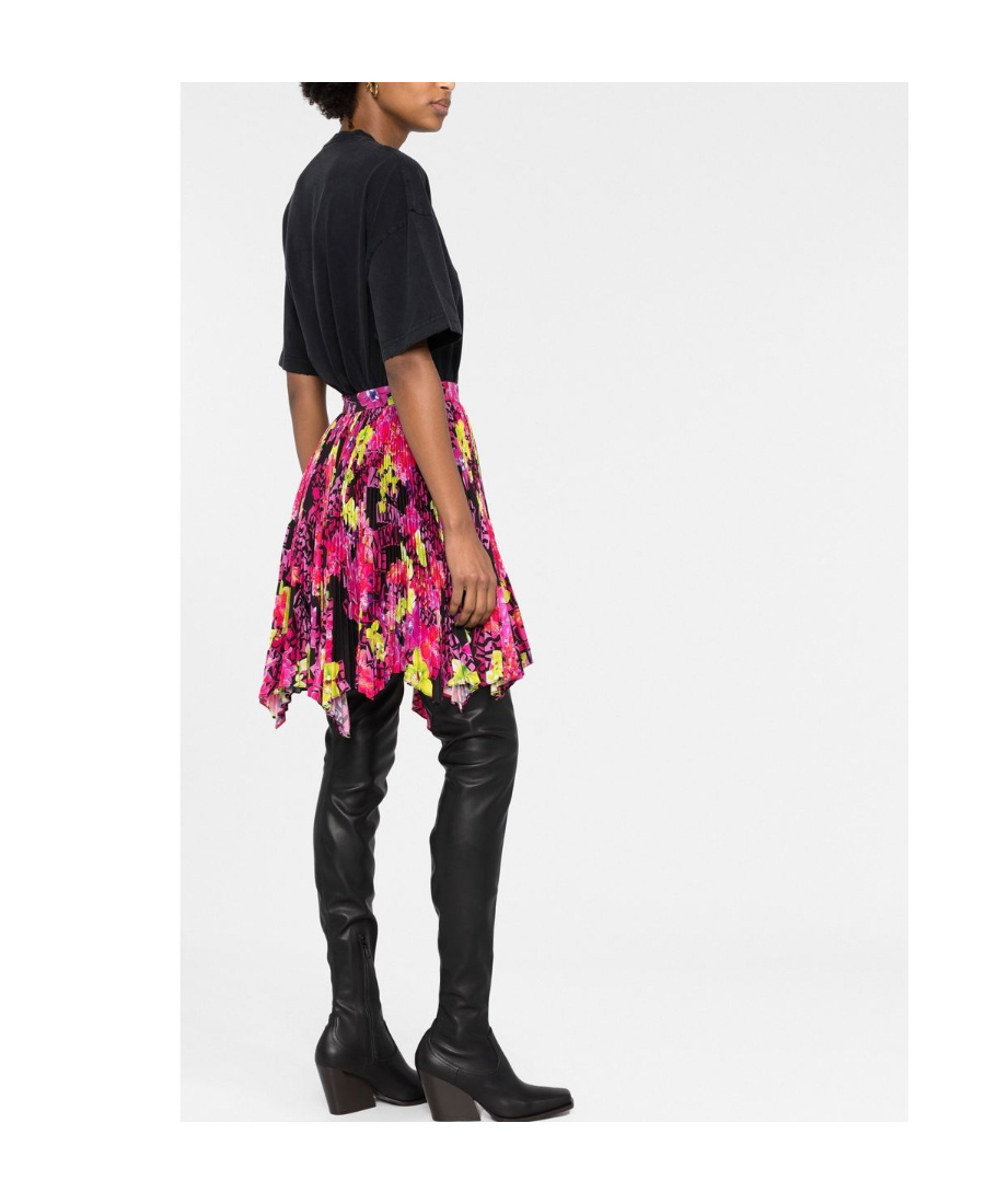 Shop Versace Off-shoulder Long-sleeve Bodysuit In Red