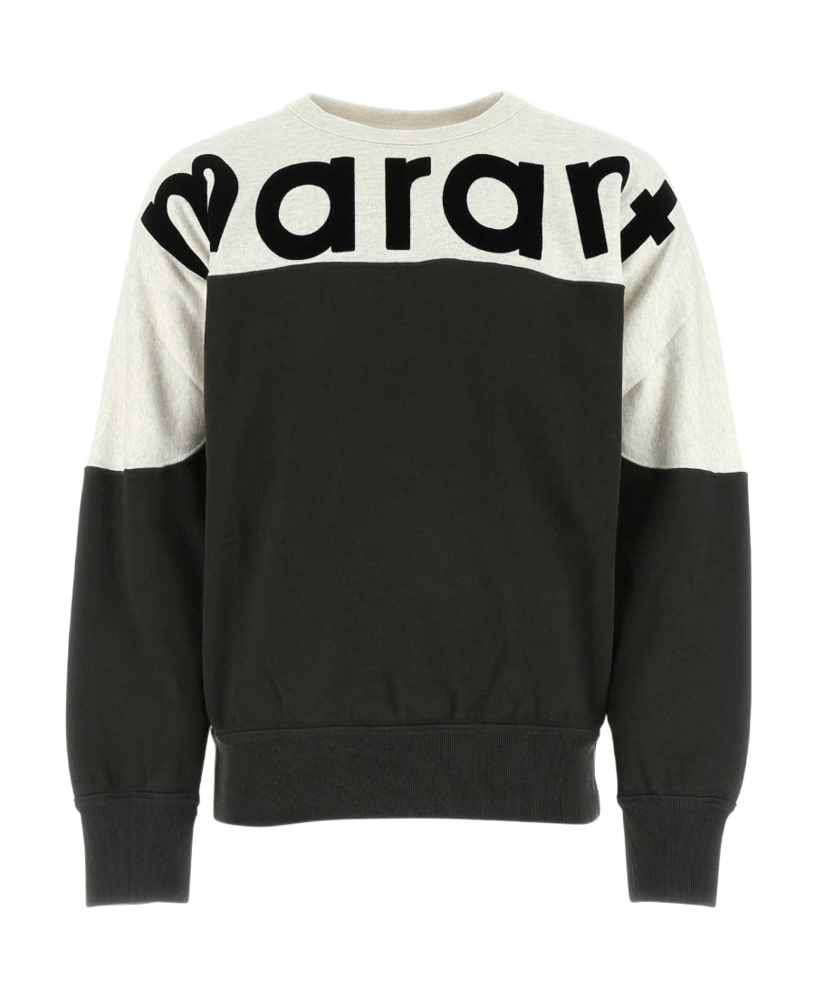 Isabel Marant Howley Logo Cotton-blend Sweatshirt In Black