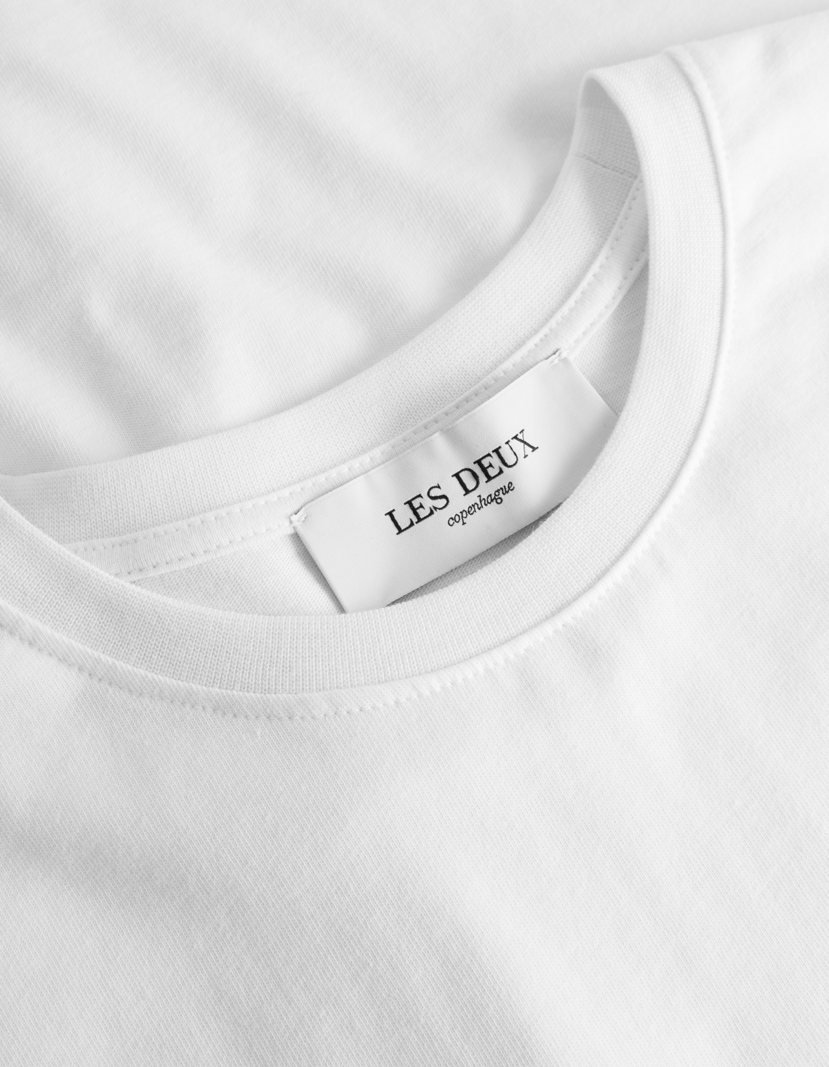 Les Deux T-shirt With Round Neck And Short Sleeves In White