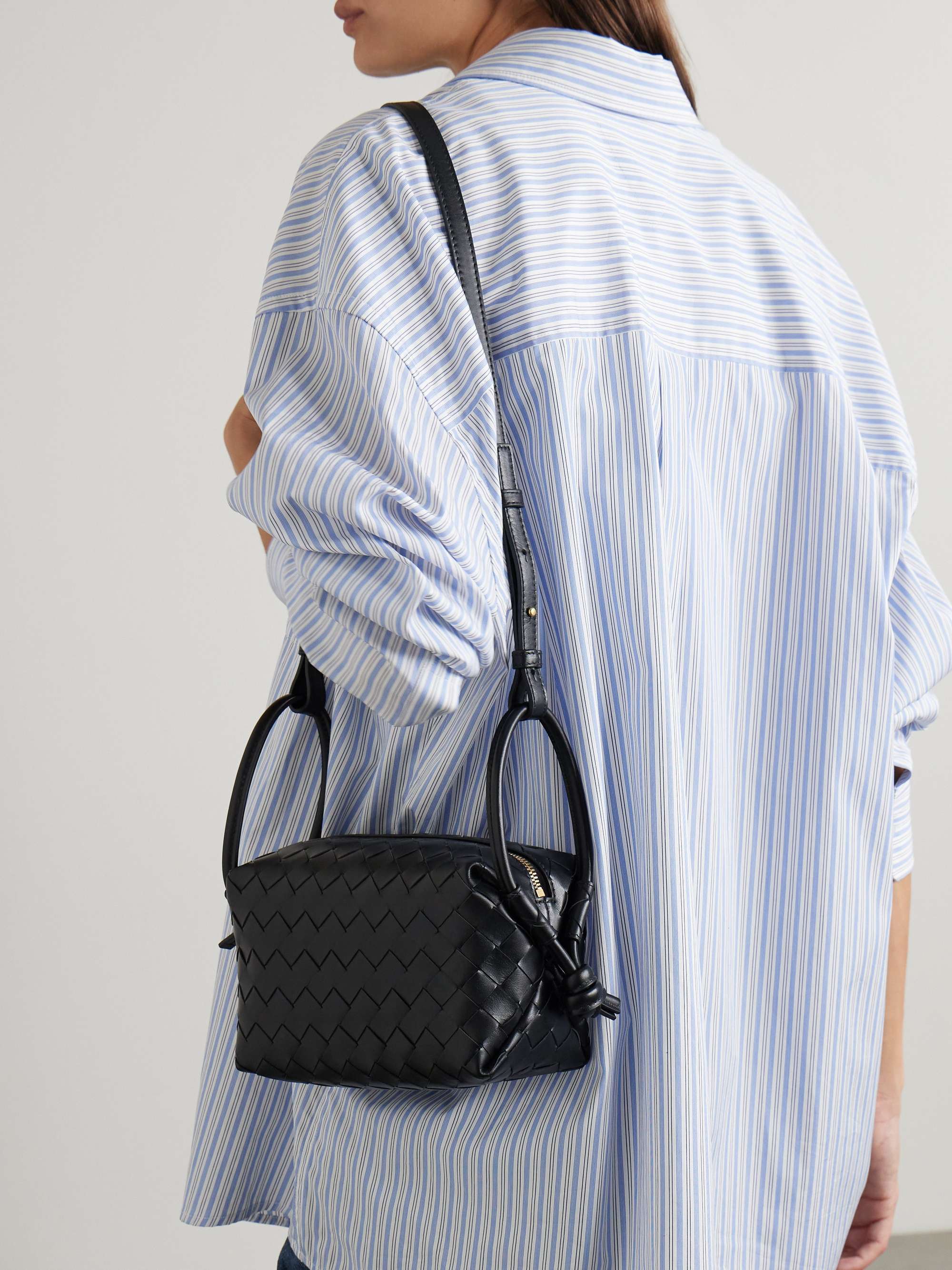 Bottega Veneta Small Loop Cross-body Bag In Black