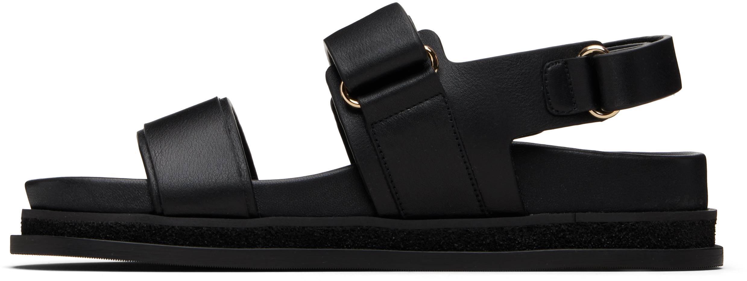 Jimmy Choo Fayence City Flat Sandals In Black