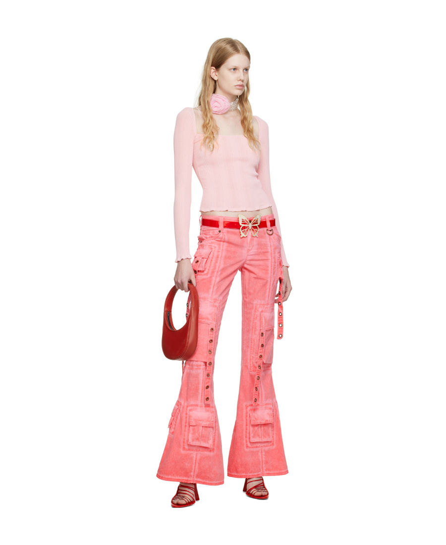 Blumarine Ssense Exclusive Pink Trousers In Pink