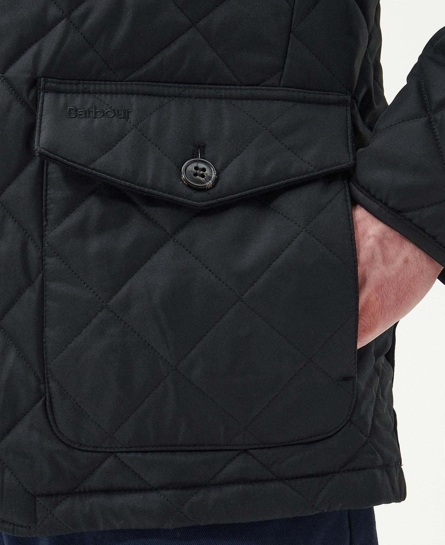 Shop Barbour Long-sleeved Casual Jacket In Black