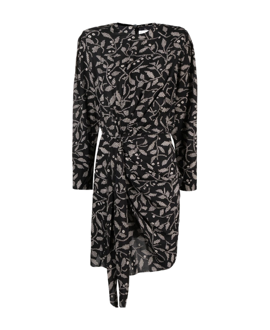 Shop Isabel Marant Étoile Dulce Printed Dress In Black