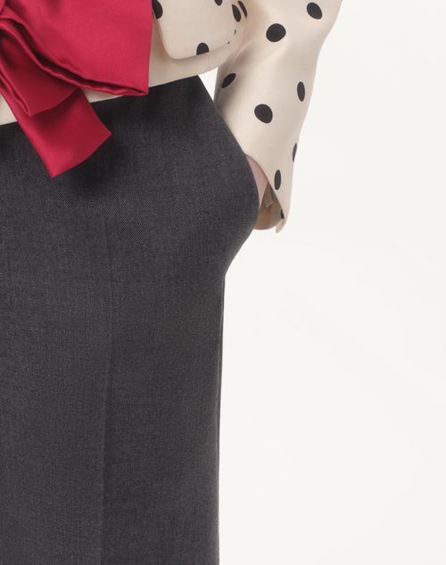 Valentino Belt-loop Casual Pants In Black