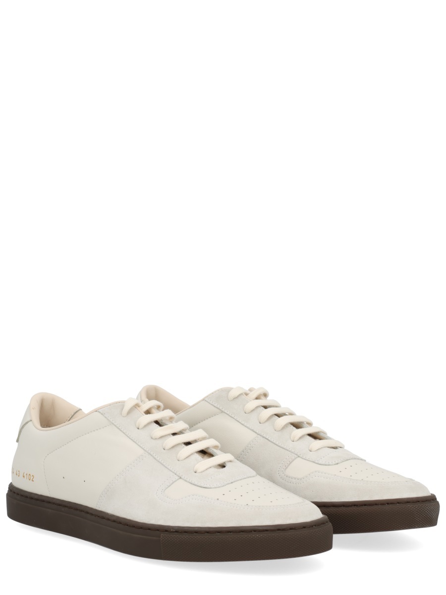 Common Projects Minimalist Low-top Sneakers With Contrasting Sole In Animal Print