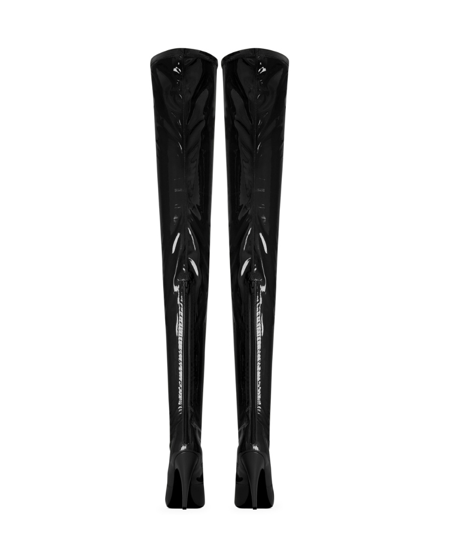 Saint Laurent Aylah Over-the-knee Boots In Black