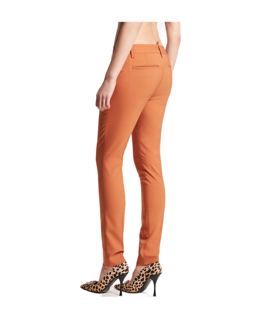Dsquared2 Slim-cut Tailored Trousers In Brown