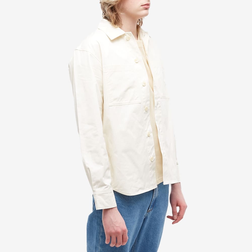 Maison Kitsuné Profile Fox Cotton Gabardine Shirt In White
