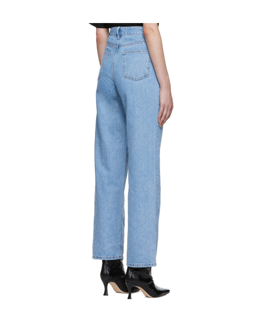 Kimhēkim High-rise Straight-leg Jeans In Blue
