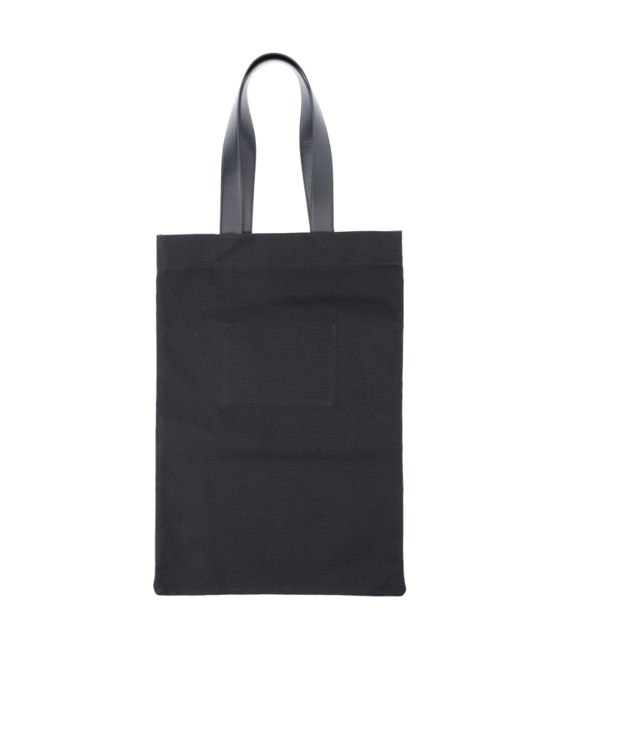 Jil Sander Book Logo-print Tote Bag In Black