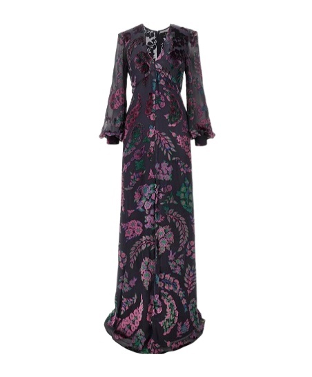 Etro Long Sleeve Dress In Blue