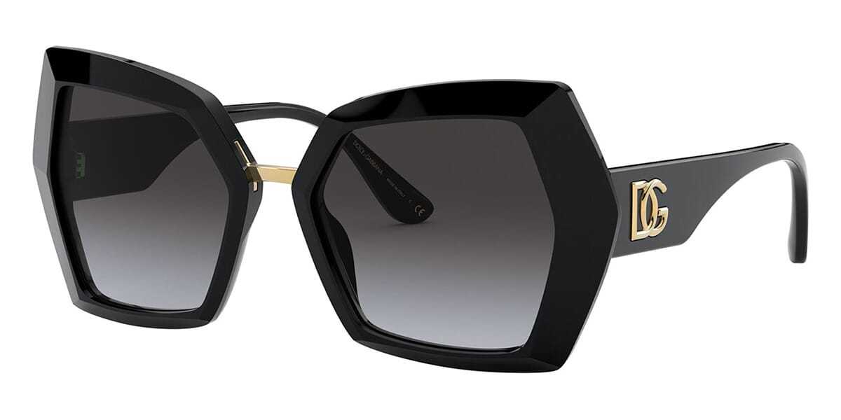 Dolce & Gabbana Logo Sunglasses In Black