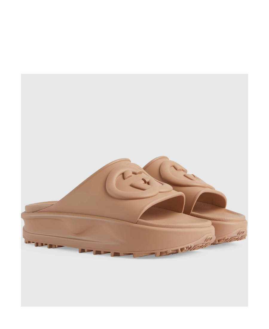 Gucci Interlocking G Slides 40 In Brown