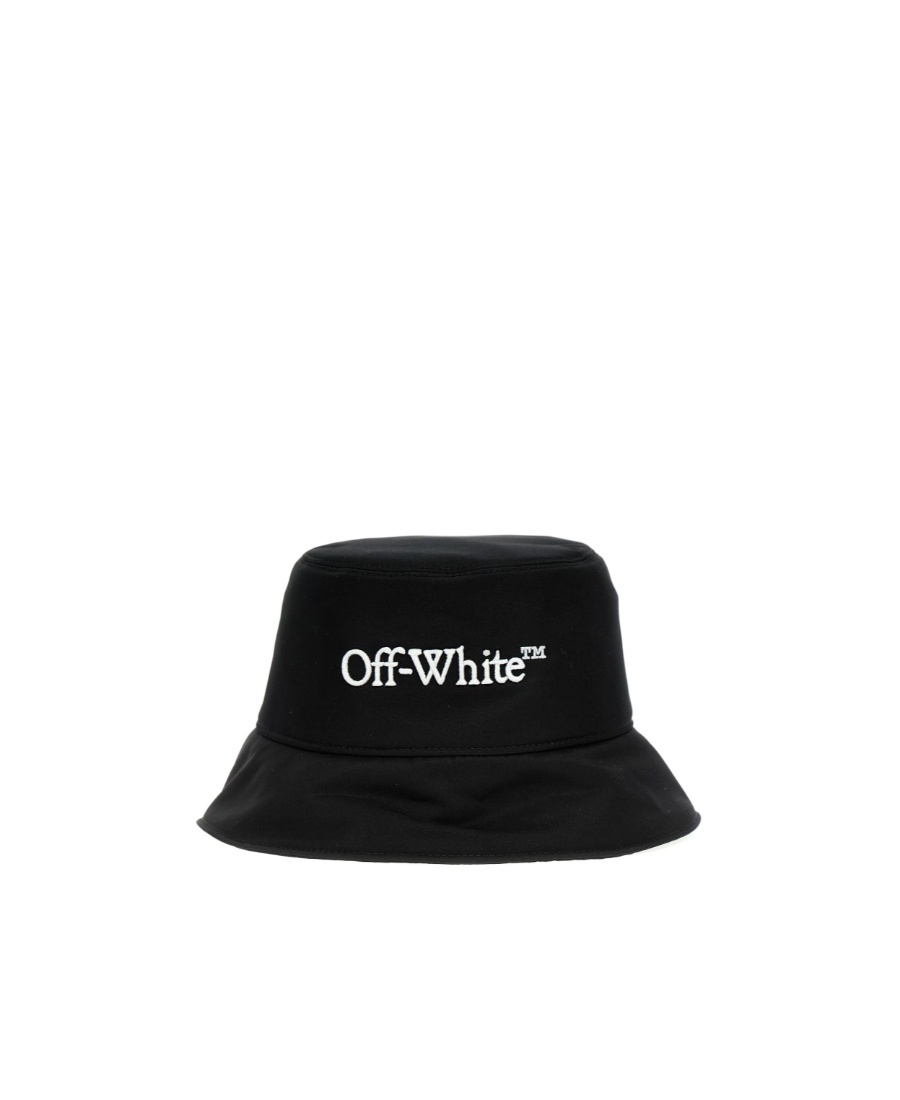 OFF-WHITE LOGO-EMBROIDERED BUCKET HAT