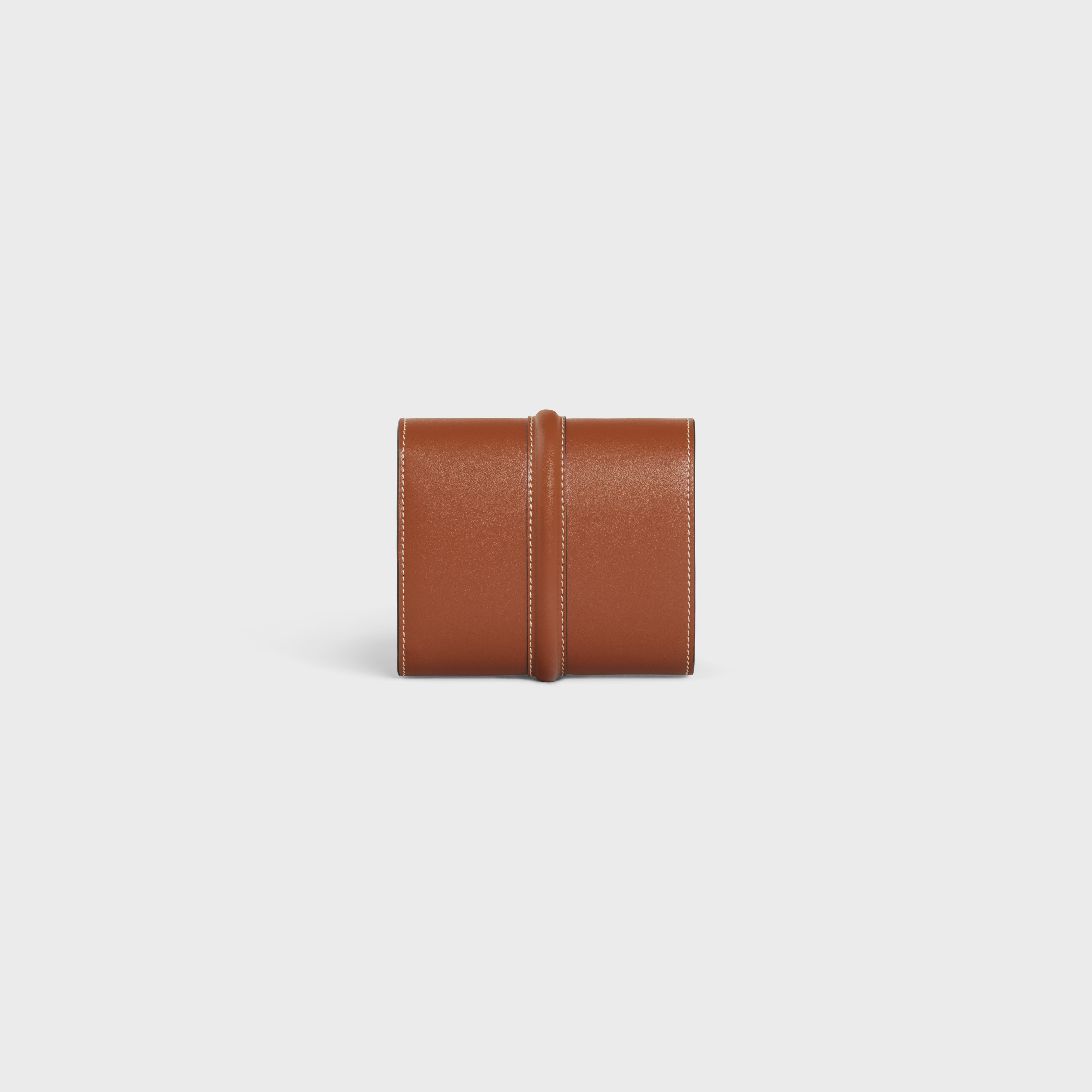 Celine Small Logo Trifold Wallet In Brown