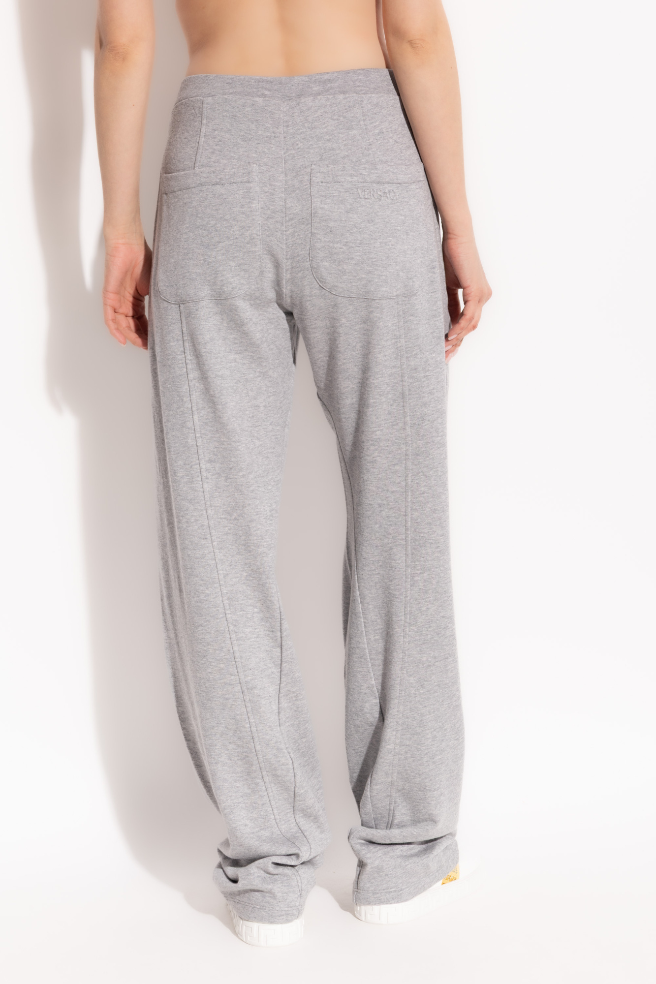 Versace Drawstring Sweatpants In Gray