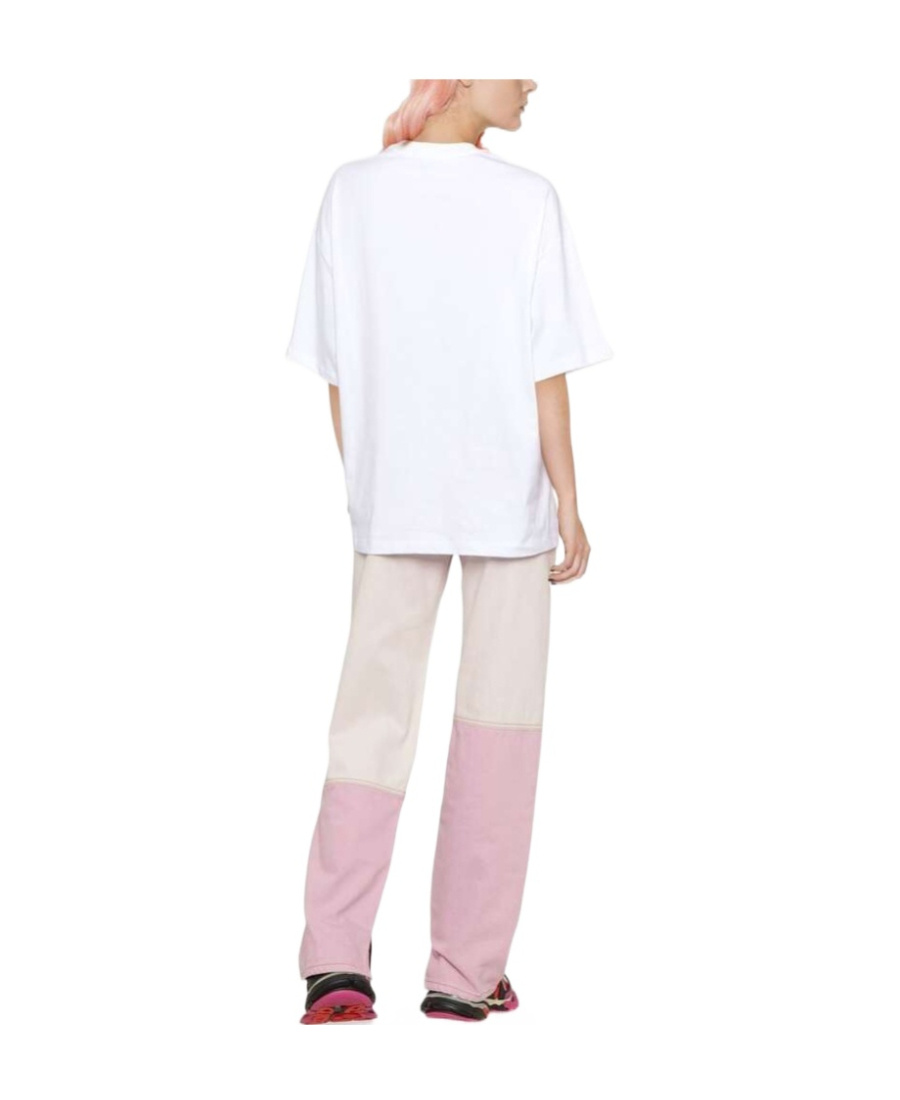 Msgm Logo-print Detail T-shirt In White
