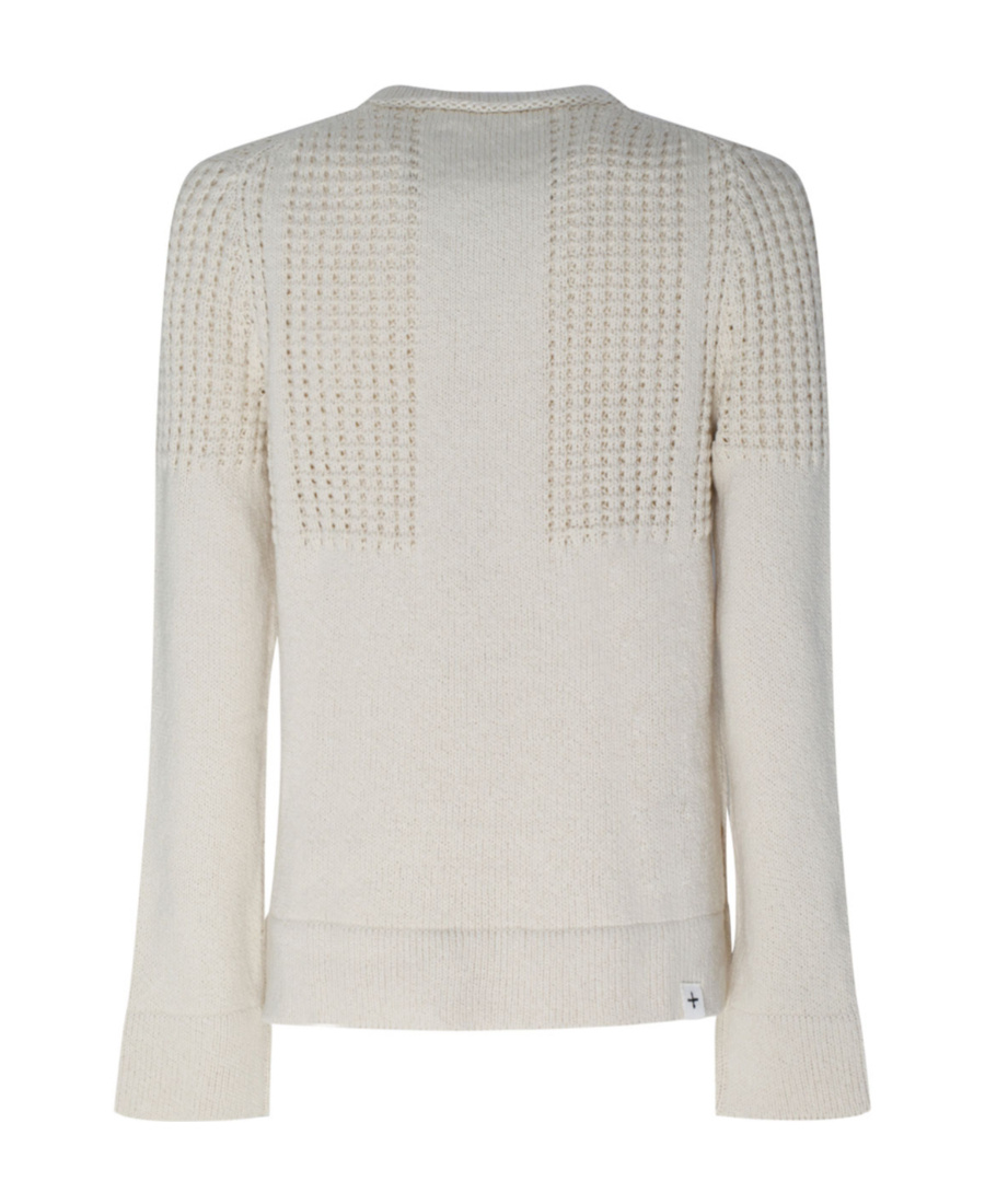 Jil Sander Long-sleeved Sweater In White