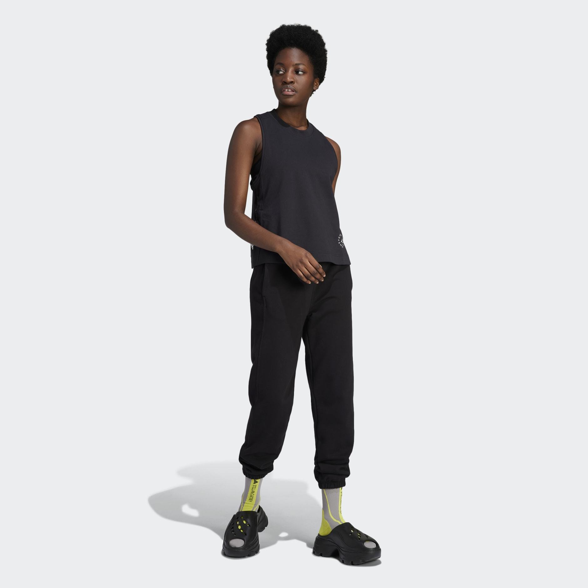 Shop Adidas By Stella Mccartney Logo-print Tank Top In Black