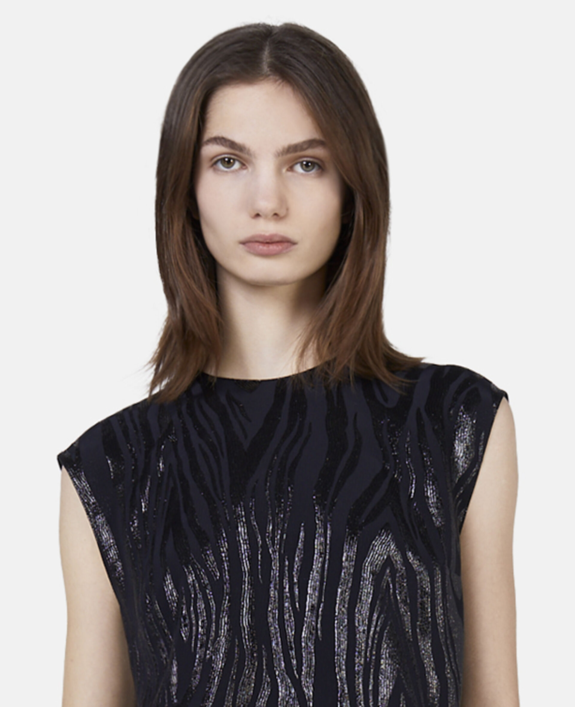 Stella Mccartney Printed Blouse In Black