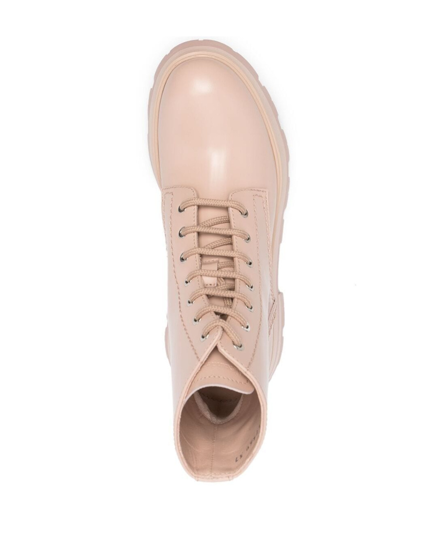 Alexander Mcqueen Wander Lace-up Boots In Pink