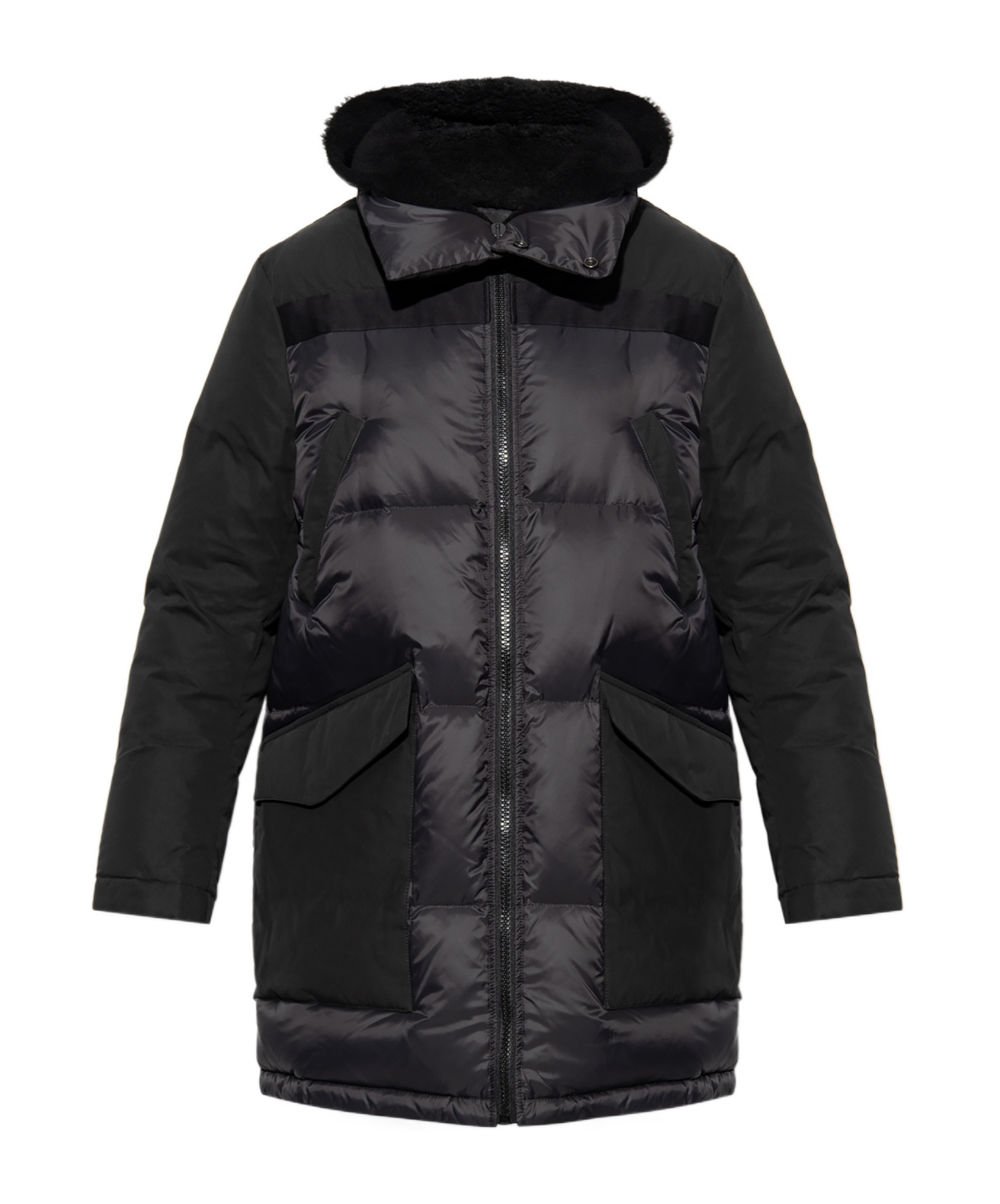 YVES SALOMON LONG-SLEEVED DOWN JACKET