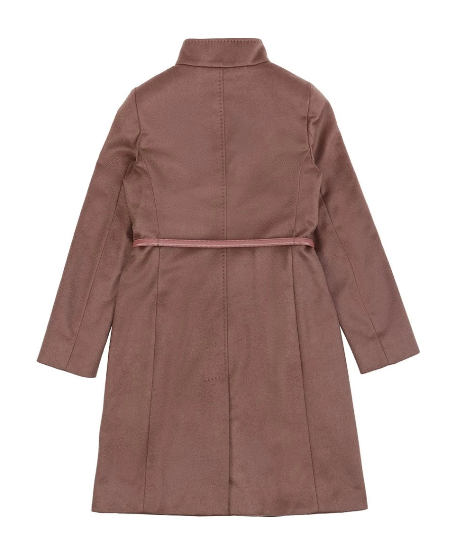 Max Mara Lapel Long-sleeved Coat In Brown