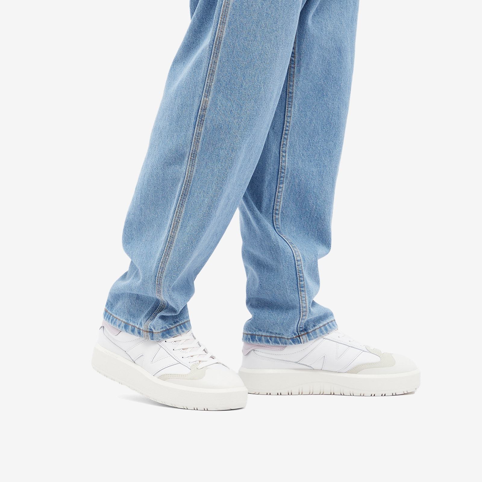 NEW BALANCE CT302 LEATHER LOW-TOP SNEAKERS