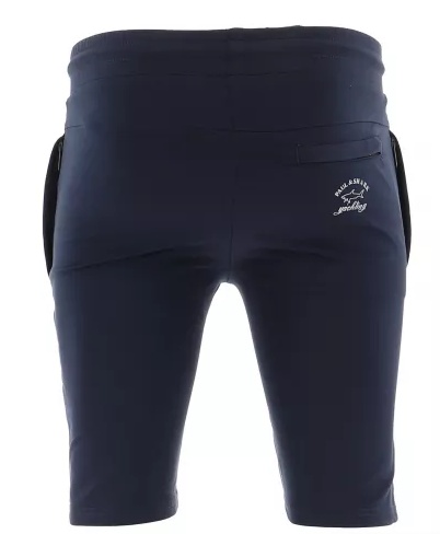 Paul & Shark Logo Printed Shorts In Black