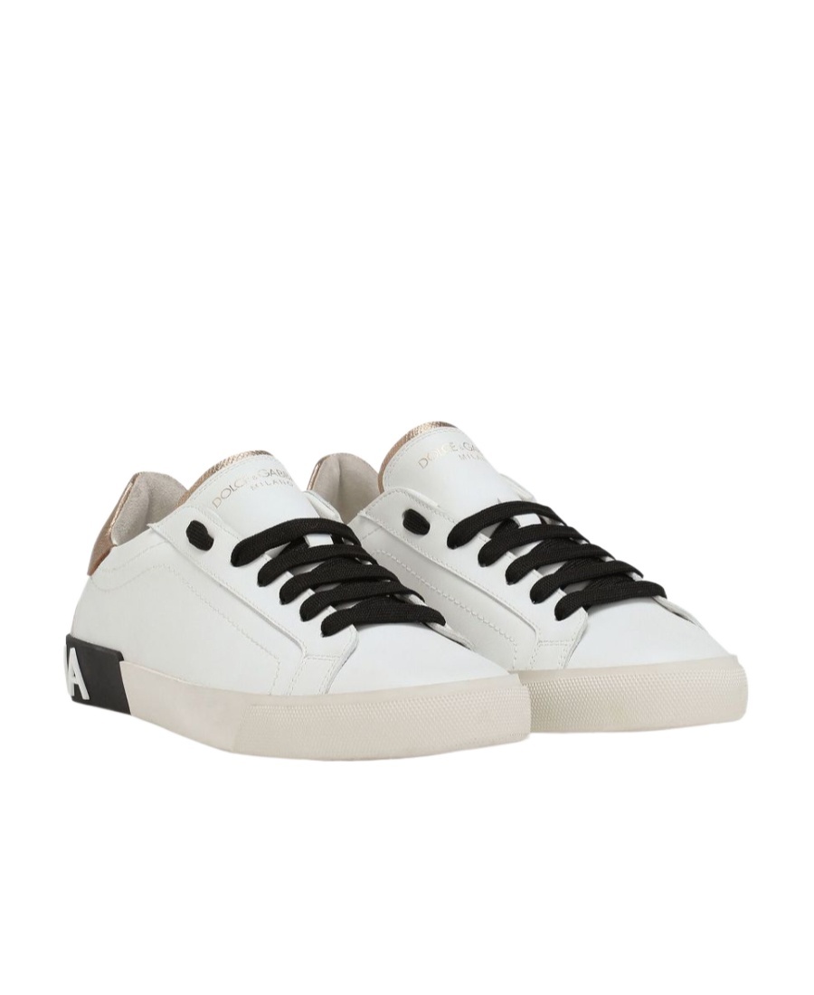 Shop Dolce & Gabbana Portofino Low-top Sneakers In White