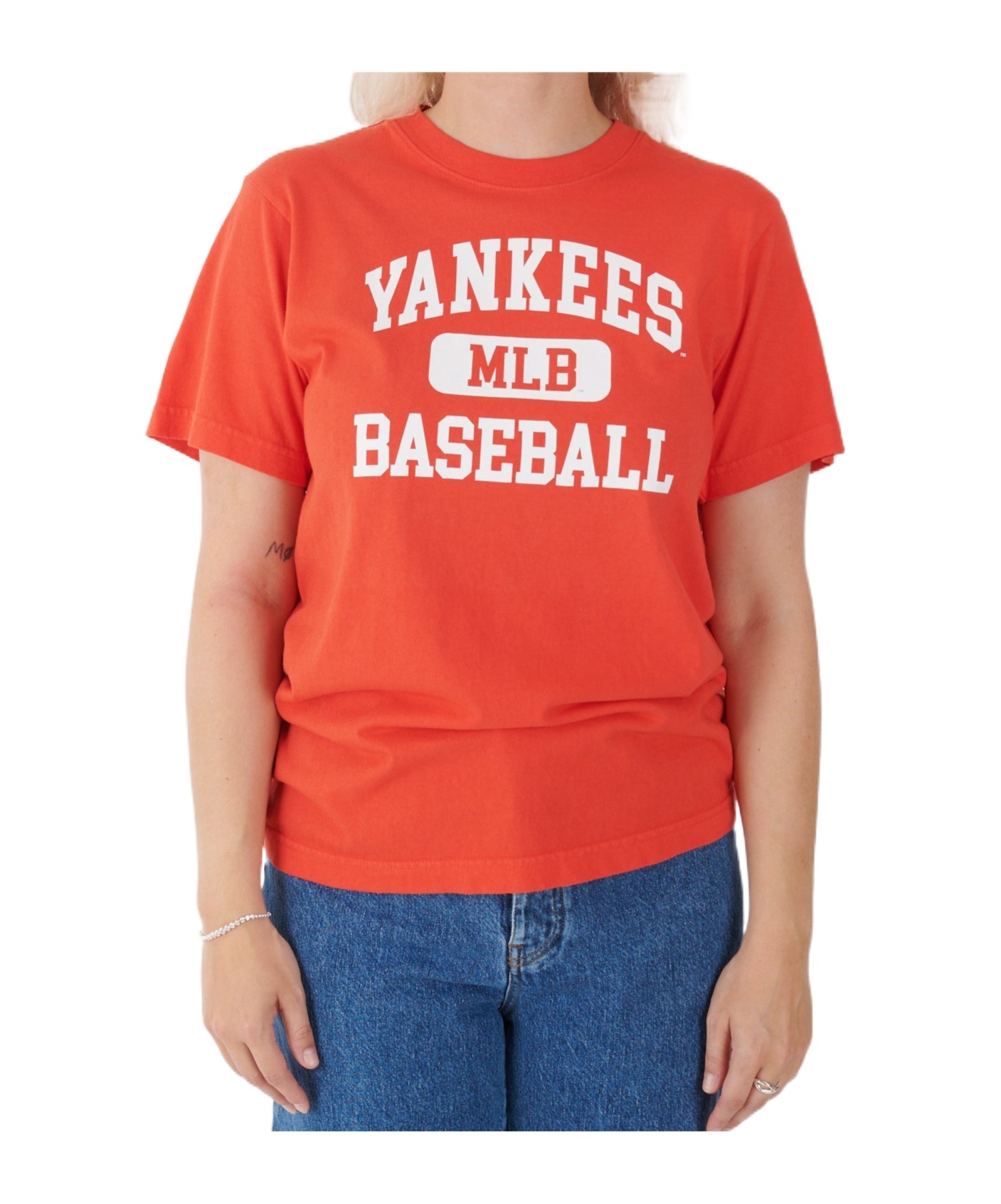 Sporty And Rich Yankees Ivy T-shirt In Orange